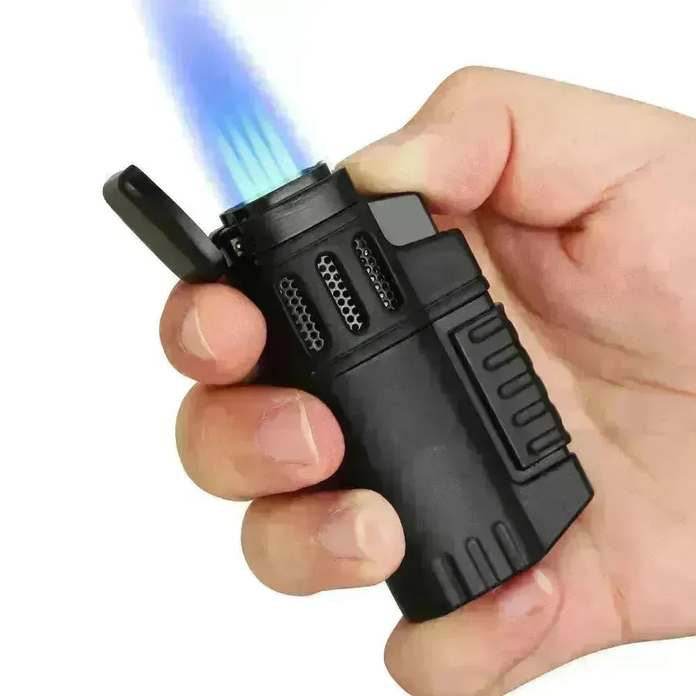 Portable Metal Windproof Cigar Lighter with Cigar Hole Punch - EX-STOCK CANADA