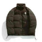 Men's Winter Corduroy Stitching Embroidery Cotton-padded Winter Coat - EX-STOCK CANADA