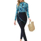 Long Sleeve Zipper ArabSwimsuit With Hat Chest Pad 3 Piece Conservative EX-STOCK