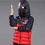Fashion Boy's Glasses Hooded Warm Cotton Coat - EX-STOCK CANADA