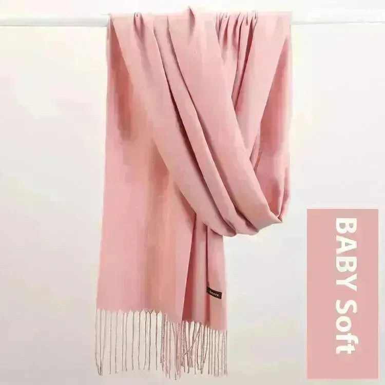 Pure Color Warm Keeping Scarf All-match Cashmere Shawl - EX-STOCK CANADA