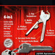 Multipurpose Keychain Key Survive Pocket Opener Shape Mini Multi Gear Utility Tech Tool Ring Screwdriver EX-STOCK Canada 