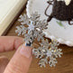 Crystal Snowflake Pearl flower Retro Hair Clip - EX-STOCK CANADA