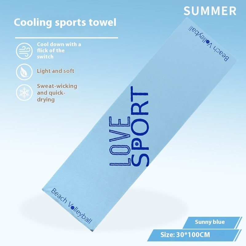 Cold Feeling Towel Outdoor Sports Sweat-absorbent Breathable Towel EX-STOCK Canada 