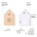 Motion-Activated Birdhouse Music Box with Bird Song Audio Player