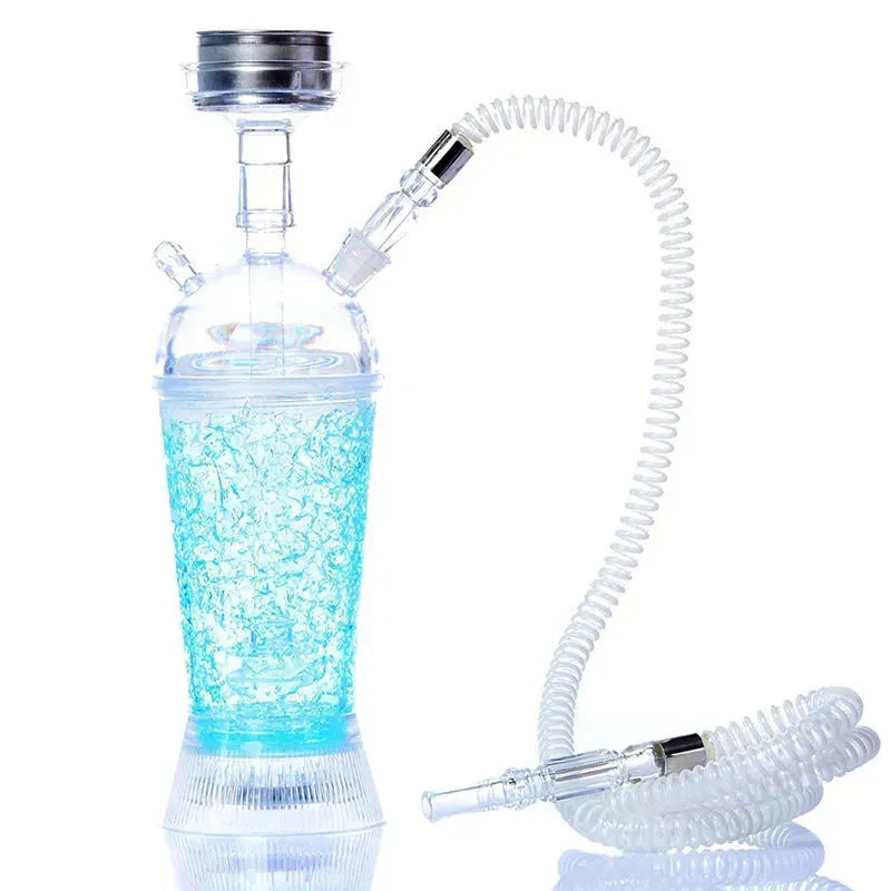 Arabic Hookah With LED Light Portable Car Gel Broken Crystal Cup - EX-STOCK CANADA