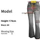 Women's Washed Elastic Loose Wide Leg Ankle-length Bootcut Jeans - EX-STOCK CANADA