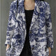 Women's floral Cotton Linen jacket Pocket Blazer - EX-STOCK CANADA