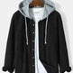 Men's Autumn And Button down Waffle Hoodie Cardigan - EX-STOCK CANADA