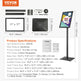 Pedestal Sign Holder, 11 X 17 Inch Vertical And Horizontal Adjustable Poster Stand, Heavy-Duty Floor Standing Sign Holder With Metal Base For Display, Advertisement, And Outdoor, Black EX-STOCK
