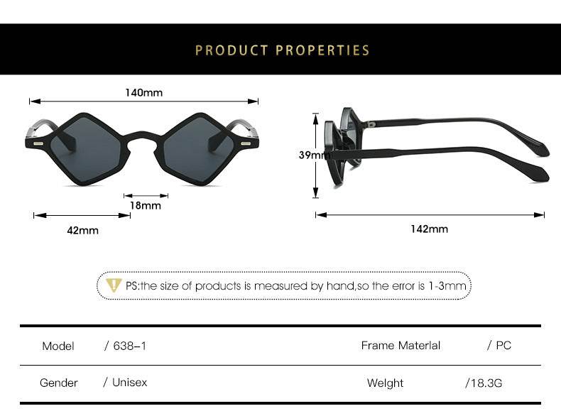 Women's Fashion Geometry Pattern Triangle Glasses EX-STOCK Canada 