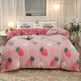 Plush Thick Snowflake Duvet Cover Single Piece Flannel EX-STOCK Canada 