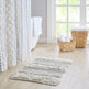Woven Texture Stripe Bath Rug Grey 20x32 EX-STOCK