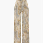 Casual Summer New High Waist Retro Printed Trousers - EX-STOCK CANADA