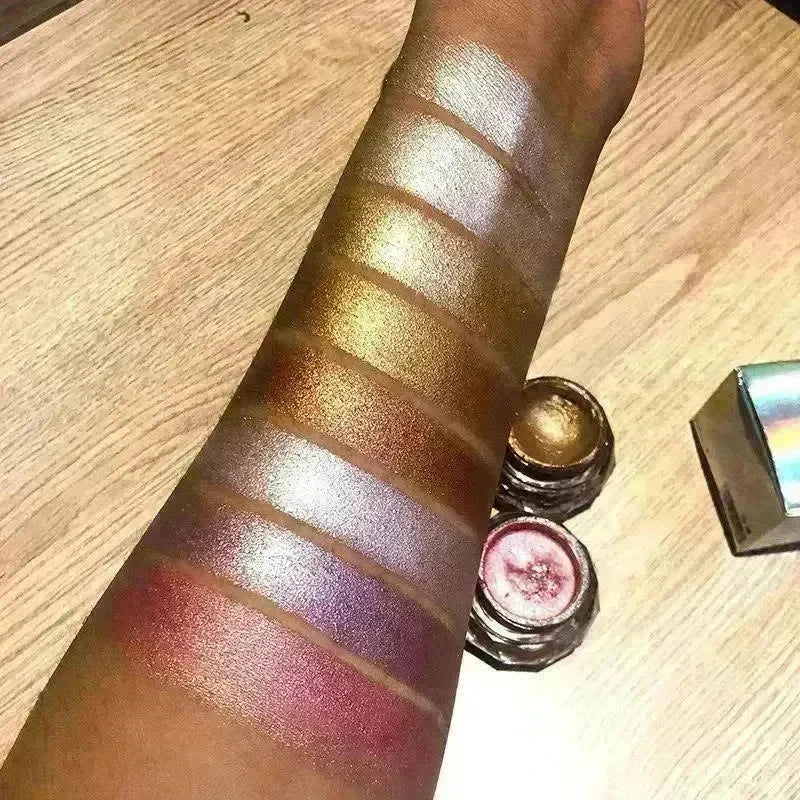 Face Highlighter Jelly Gel Mermaid Eyeshadow Glow Body Glitter Festival Makeup Iluminador Gold Liquid Highlighter Bronzer - EX-STOCK CANADA