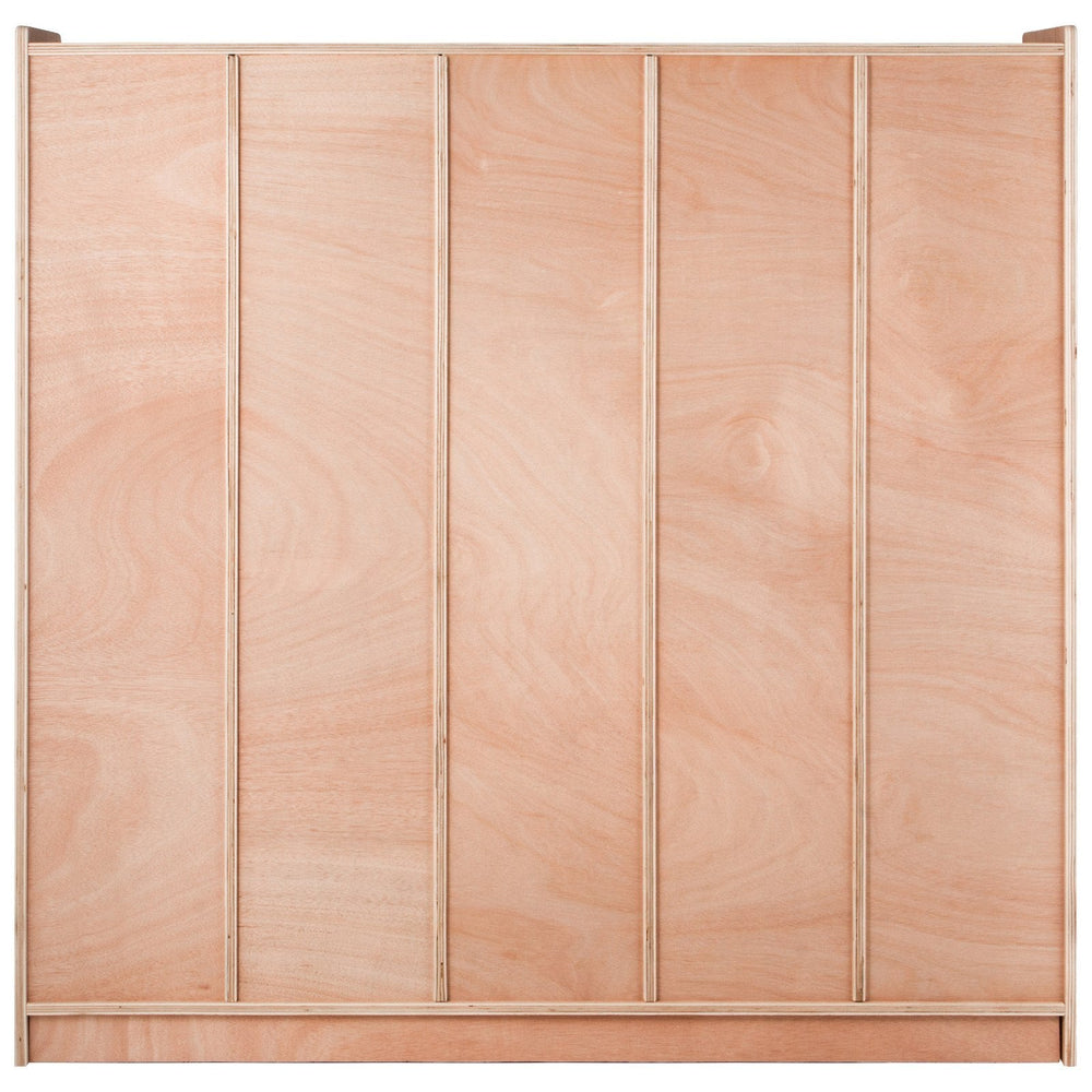 Preschool Cubby Lockers 5-Section Plywood Birch Coat Locker 15MM Thickness Kids Locker For Home 48.4 Inch High Durable Classroom Lockers For Toddlers And Kids Commercial Or Personal Use EX-STOCK