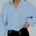 Women's Polar Fleece Sports Velvet Stand Collar Zipper Jacket - EX-STOCK CANADA