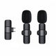 Short Video Shooting Mobile Phone Live Broadcast Wireless Lavalier Microphone EX-STOCK Canada 