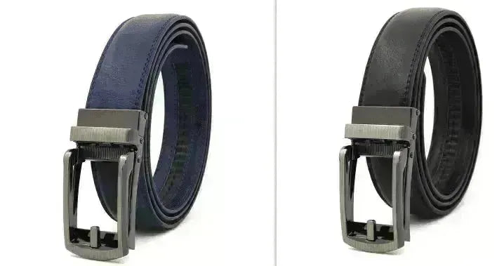 Fake Needle Belt Automatic Buckle Men Cowhide - EX-STOCK CANADA