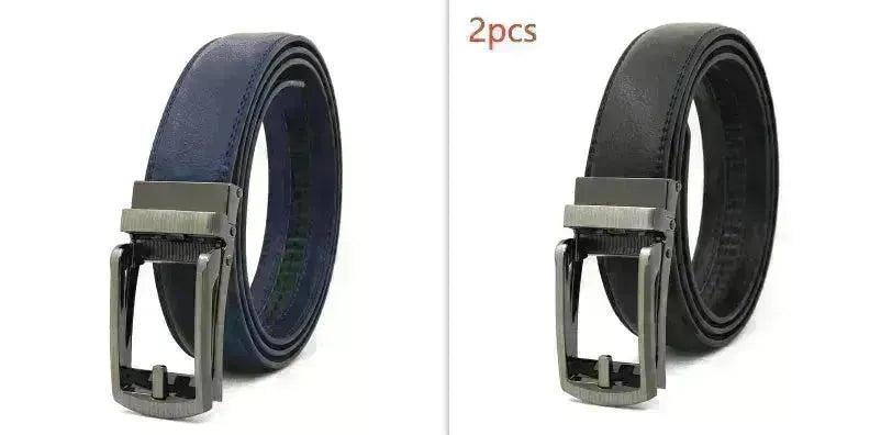 Fake Needle Belt Automatic Buckle Men Cowhide - EX-STOCK CANADA