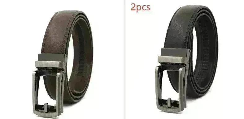 Fake Needle Belt Automatic Buckle Men Cowhide - EX-STOCK CANADA