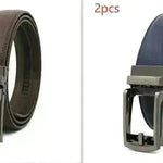 Fake Needle Belt Automatic Buckle Men Cowhide - EX-STOCK CANADA