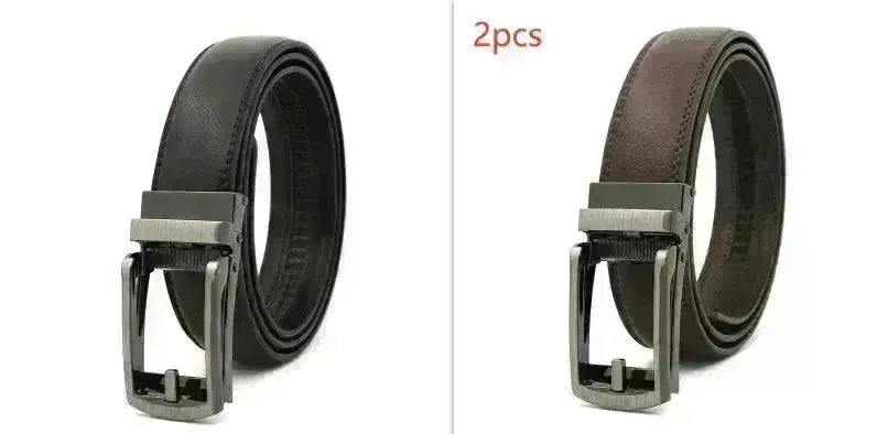 Fake Needle Belt Automatic Buckle Men Cowhide - EX-STOCK CANADA