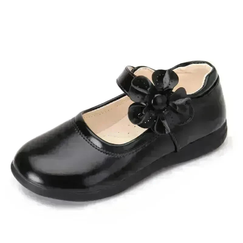 Fashion Big Kids Soft-soled Princess Shoes Black Student Show - EX-STOCK CANADA