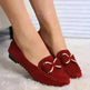 Fashion Bowknot Flats Shoes Women Casual Solid Loafers Cozy Shoes - EX-STOCK CANADA