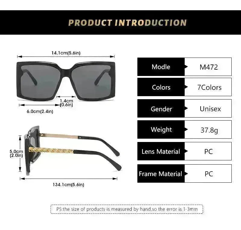 Fashion Box Simple Catwalk Light Luxury Sunglasses - EX-STOCK CANADA