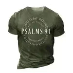 Fashion Casual Round Neck Short Sleeves Letters 3D Printed Men's T-shirt - EX-STOCK CANADA