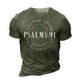 Fashion Casual Round Neck Short Sleeves Letters 3D Printed Men's T-shirt - EX-STOCK CANADA