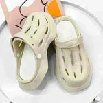 Fashion Clogs Shoes Summer Ankle-wrap Slippers Garden Beach Shoes - EX-STOCK CANADA