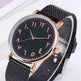 Fashion Creative Quartz Watches Couple Watches Digital Mesh Band Watches - EX-STOCK CANADA