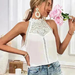 Fashion Hollowed-out Lace Gas Vest Top For Women - EX-STOCK CANADA