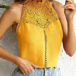 Fashion Hollowed-out Lace Gas Vest Top For Women - EX-STOCK CANADA