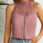 Fashion Hollowed-out Lace Gas Vest Top For Women - EX-STOCK CANADA