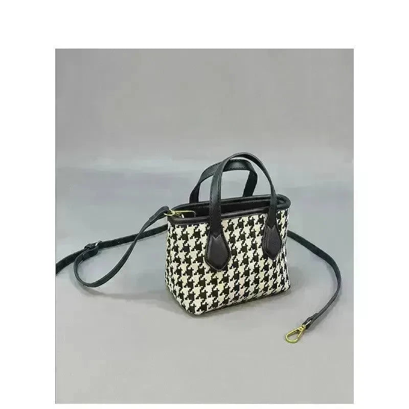 Fashion Houndstooth Single-shoulder Messenger Bag for Women - EX-STOCK CANADA