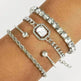 Fashion Jewelry 4 Pcs Crystal Bracelet Set Bohemian Design For Women Vintage Luxury Twisted Cuff Chains Armband Jewelry Accessories - EX-STOCK CANADA