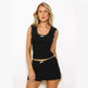 Fashion Lace Slim Fit Two-piece Suit Camisole Short Culottes - EX-STOCK CANADA