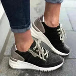 Fashion Lace-up Sneakers Women Cozy Thick-soled Sports Sneakers Shoes foe women - EX-STOCK CANADA