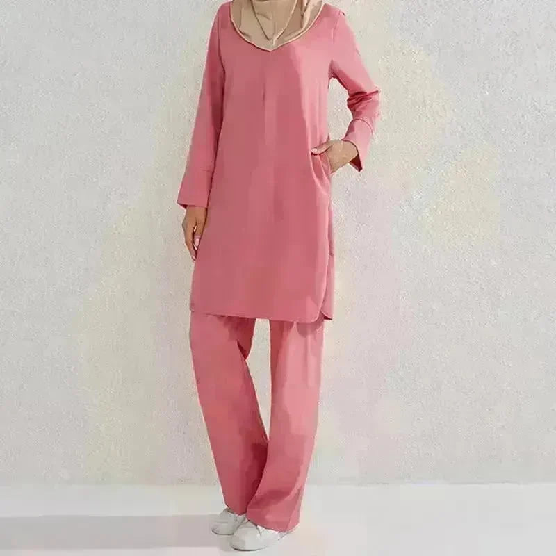 Fashion Large Size Middle East Two-piece Casual Outfit set - EX-STOCK CANADA