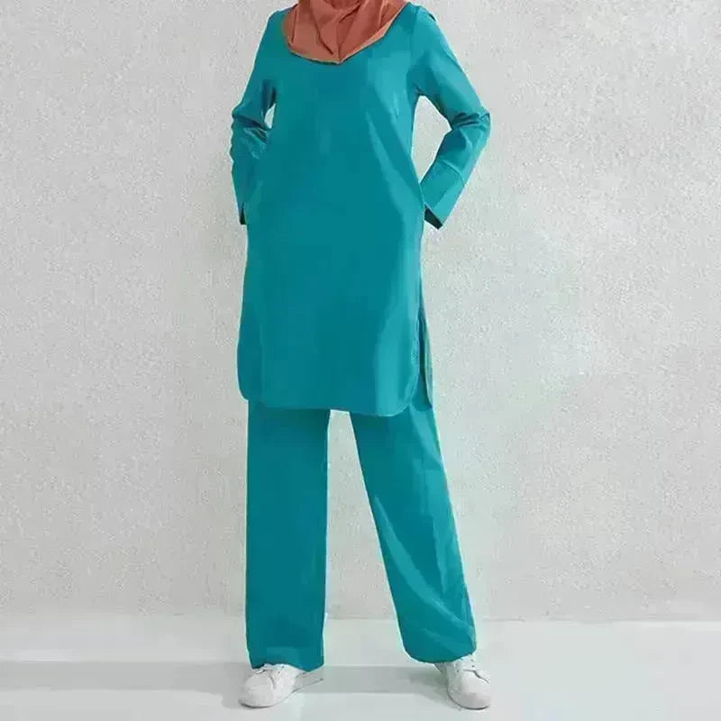 Fashion Large Size Middle East Two-piece Casual Outfit set - EX-STOCK CANADA