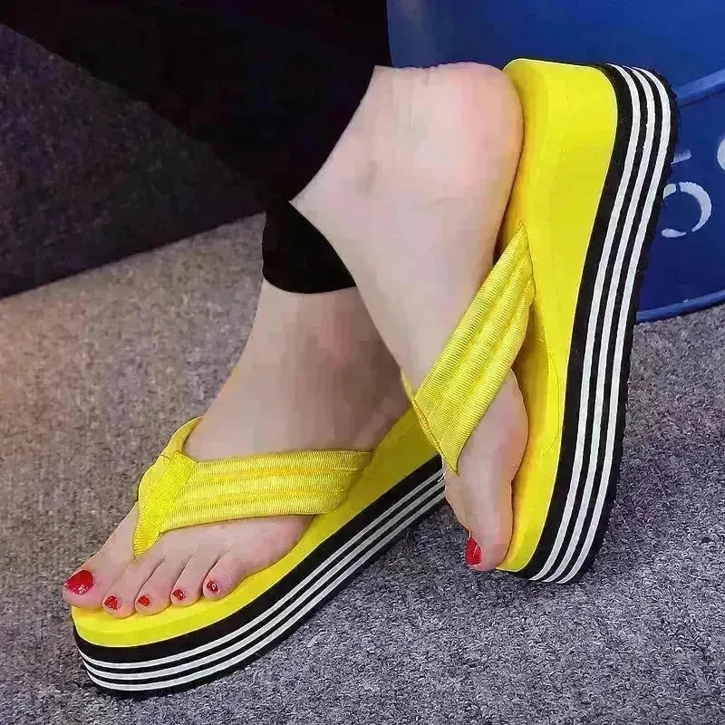 Fashion Outside Wear Beach Non-slip Platform Slippers - EX-STOCK CANADA
