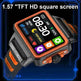 Fashion Personalized Style Smart Watch TFT HD Square Screen Smart Watch for Men - EX-STOCK CANADA