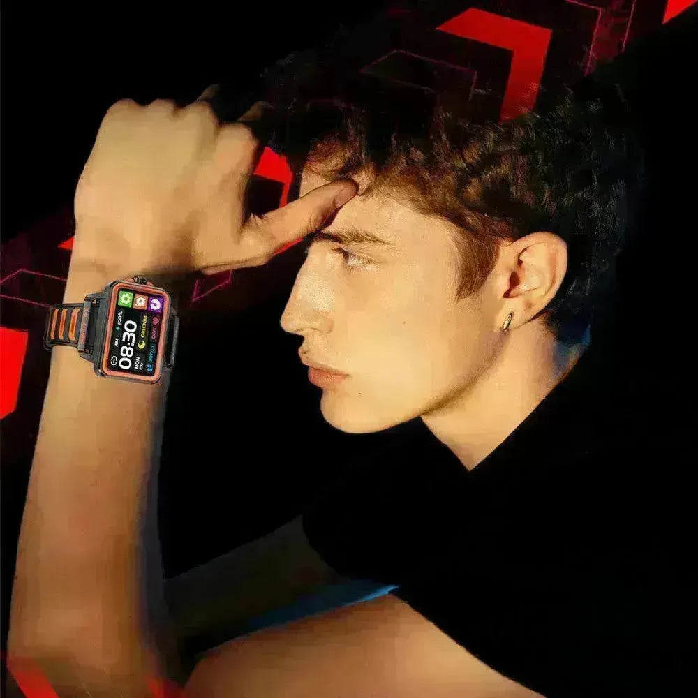 Fashion Personalized Style Smart Watch TFT HD Square Screen Smart Watch for Men - EX-STOCK CANADA