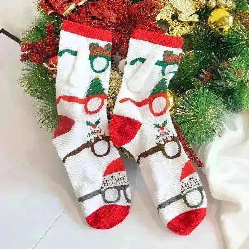 Fashion Simple Magnetic Christmas Socks For Men And Women - EX-STOCK CANADA