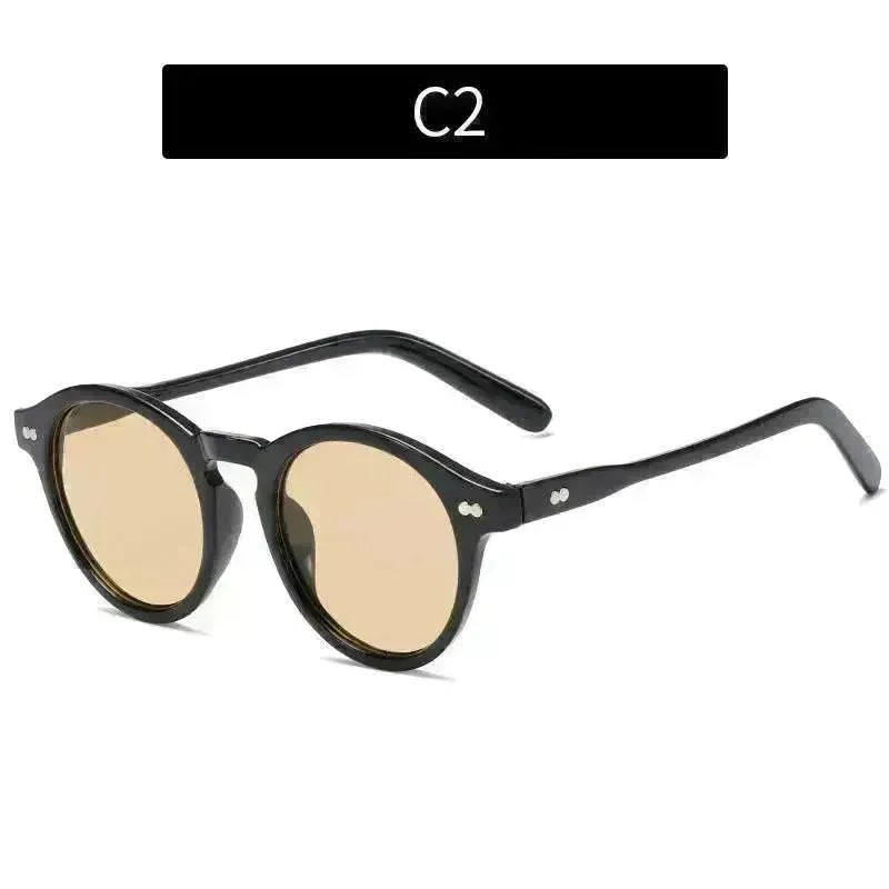 Fashion Vintage Round Frame Sunglasses - EX-STOCK CANADA