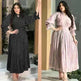 Fashionable Arab Women's Bright Silk Satin Dress - EX-STOCK CANADA