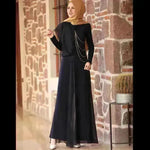 Fashionable Arab Women's Pure Color Simple Jumpsuit - EX-STOCK CANADA